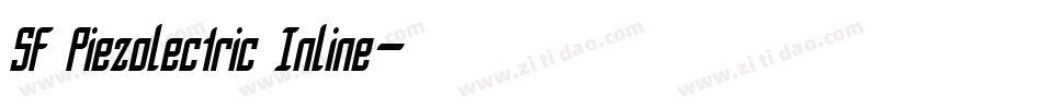 SF Piezolectric Inline字体转换